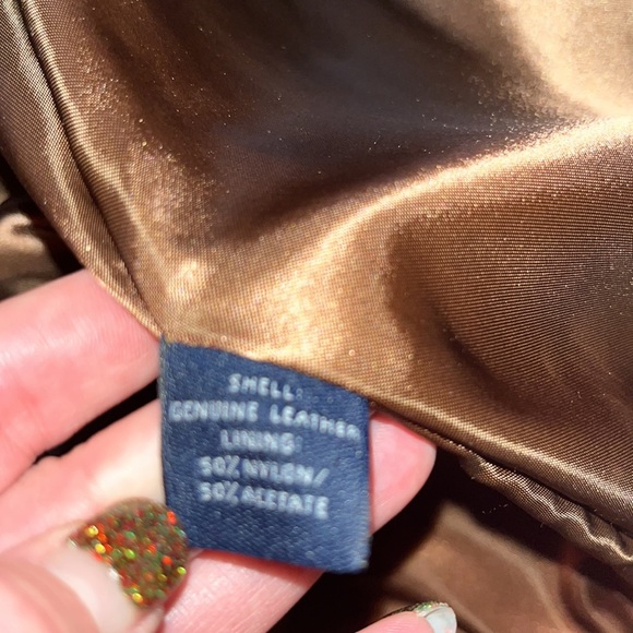 Brooks Brothers Men’s Genuine Leather bomber jacket Size Large - Picture 7 of 7